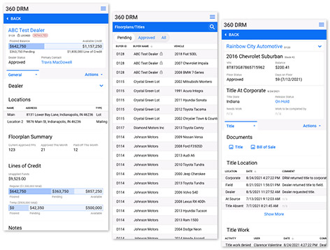 Kinetic Advantage 360 DRM Screens